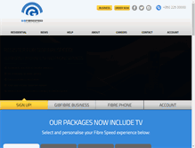 Tablet Screenshot of gibfibrespeed.com